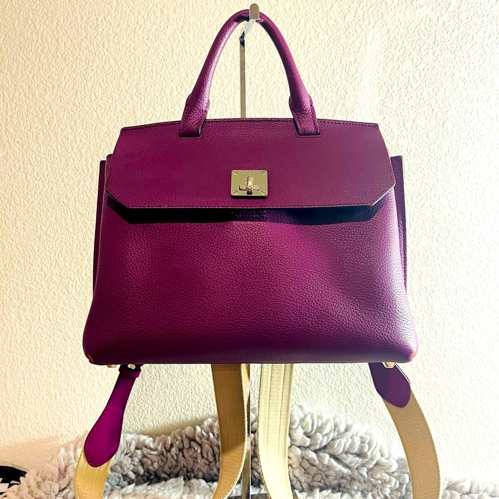 MCM mills convertible backpack/tote purple